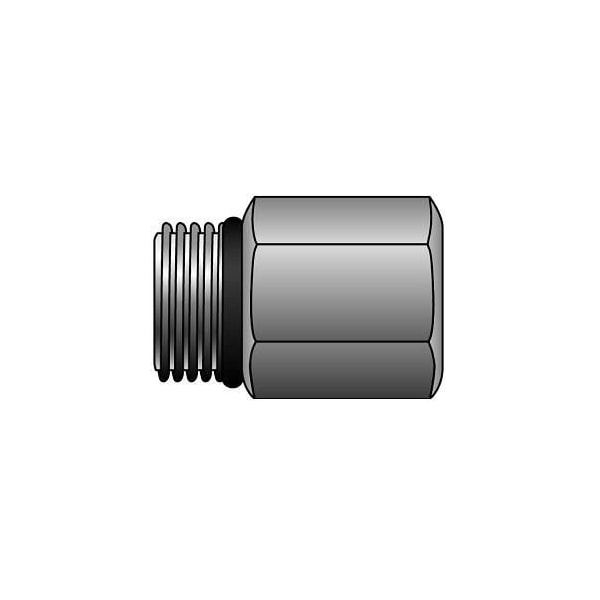 Gates Male O-Ring Boss to Female Pipe NPTF SAE to SAE 10MB-4FP G60275-1004 - main